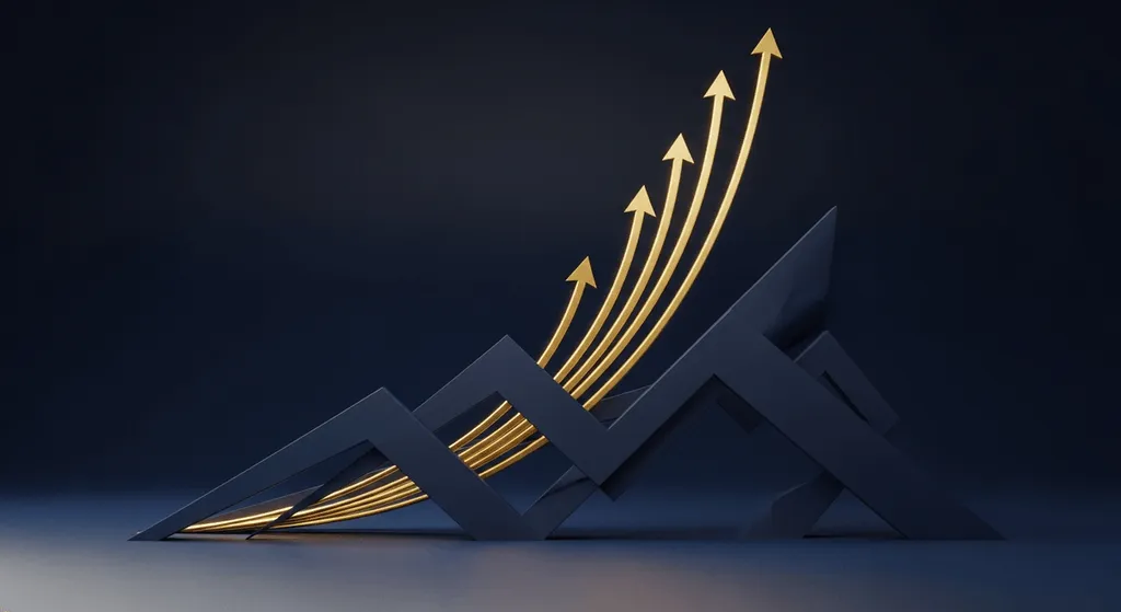 Financial growth and progress visualization