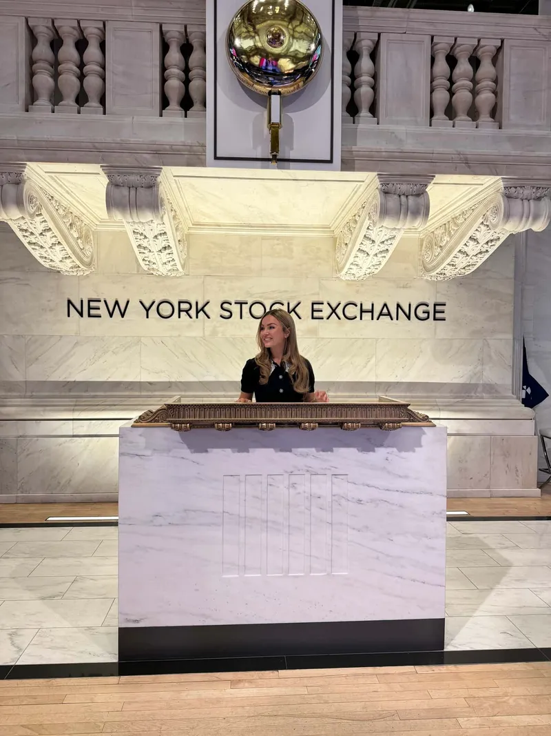 Nicole Lapin at the New York Stock Exchange
